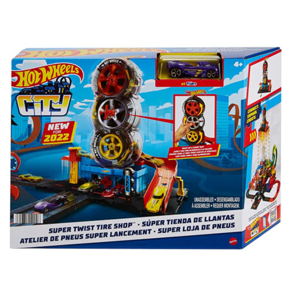 Hot Wheels: Градски триколесен гумен сервизен комплект - Mattel изображение 1