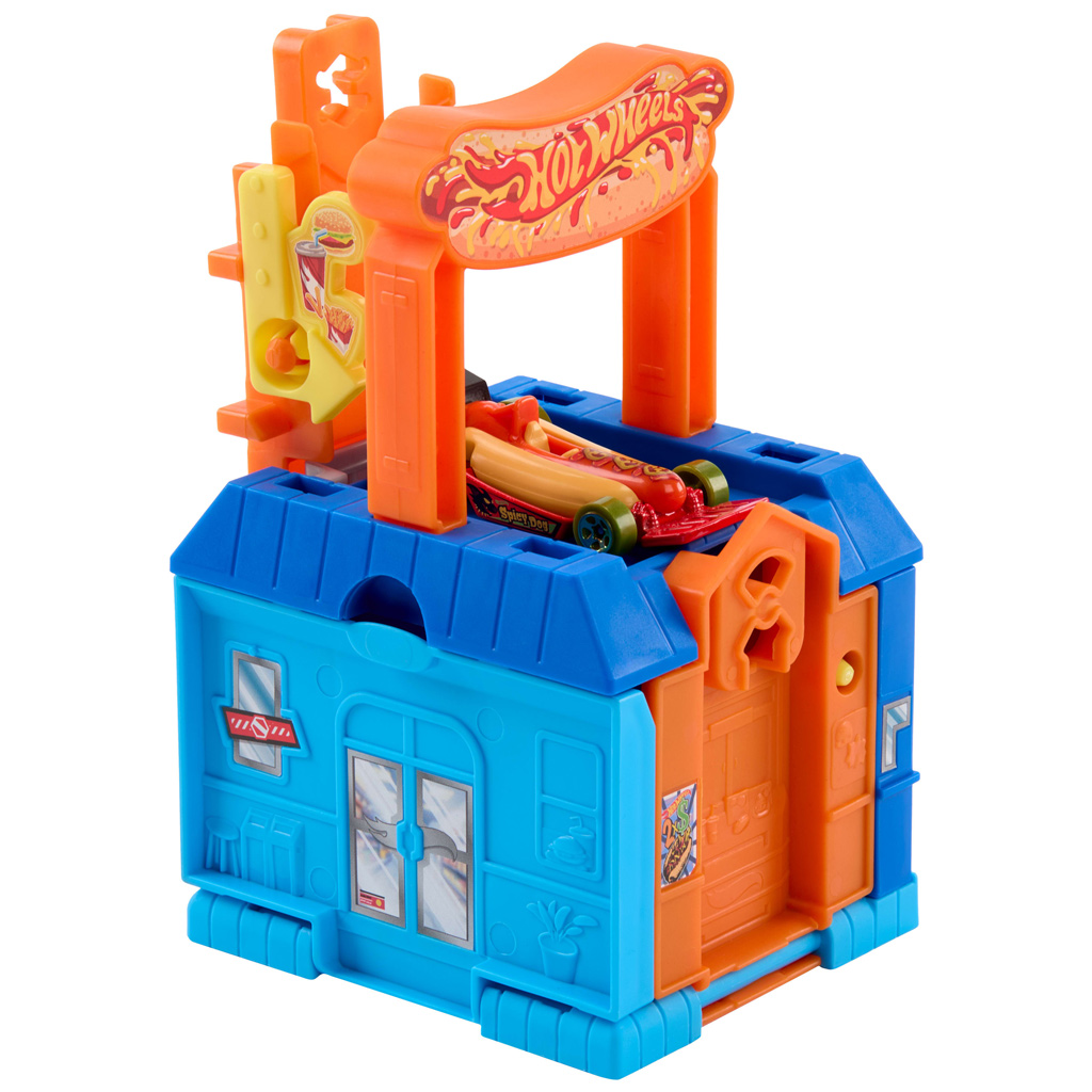 Hot Wheels: Градско заведение и ресторант за коли – Mattel изображение 3
