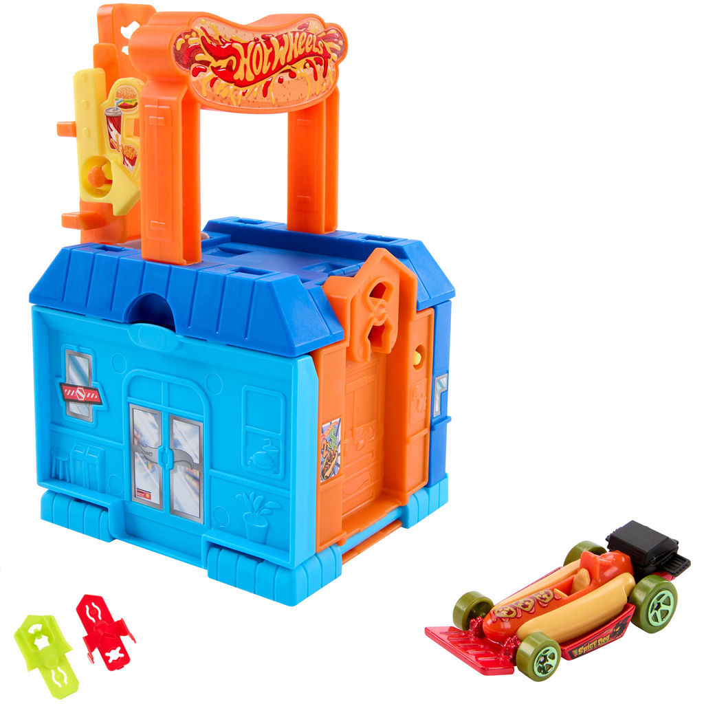 Hot Wheels: Градско заведение и ресторант за коли – Mattel изображение 4