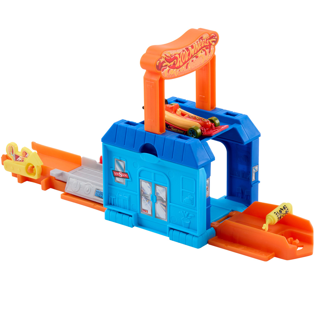 Hot Wheels: Градско заведение и ресторант за коли – Mattel изображение 5