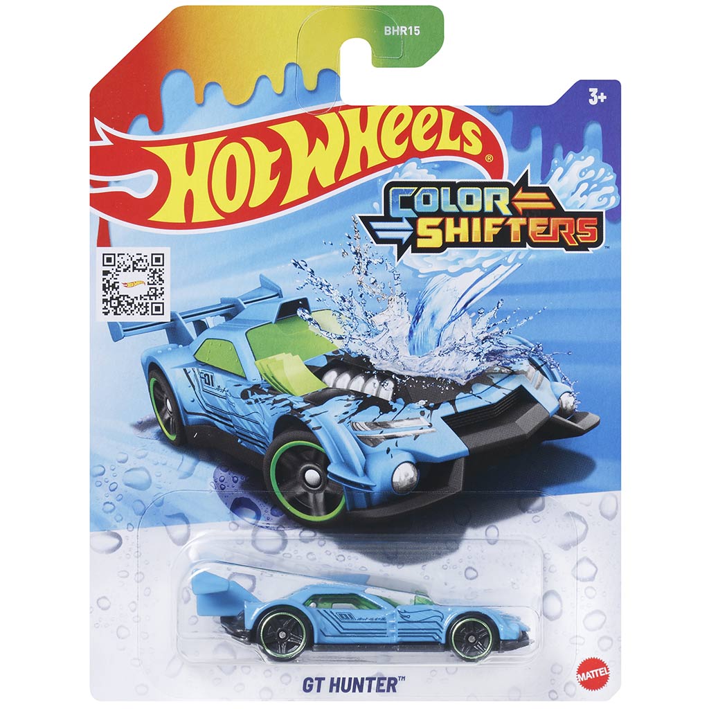 Hot Wheels: GT Hunter цветен малък автомобил 1/64 - Mattel изображение 1