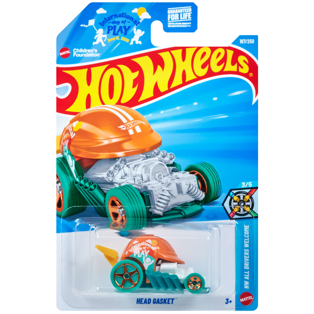 Hot Wheels: Head Gasket зелено малко автомобилче 1/64 - Mattel изображение 1