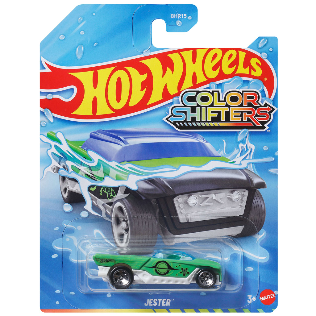 Hot Wheels: Jестър зелена цветна кола 1/64 - Mattel изображение 1