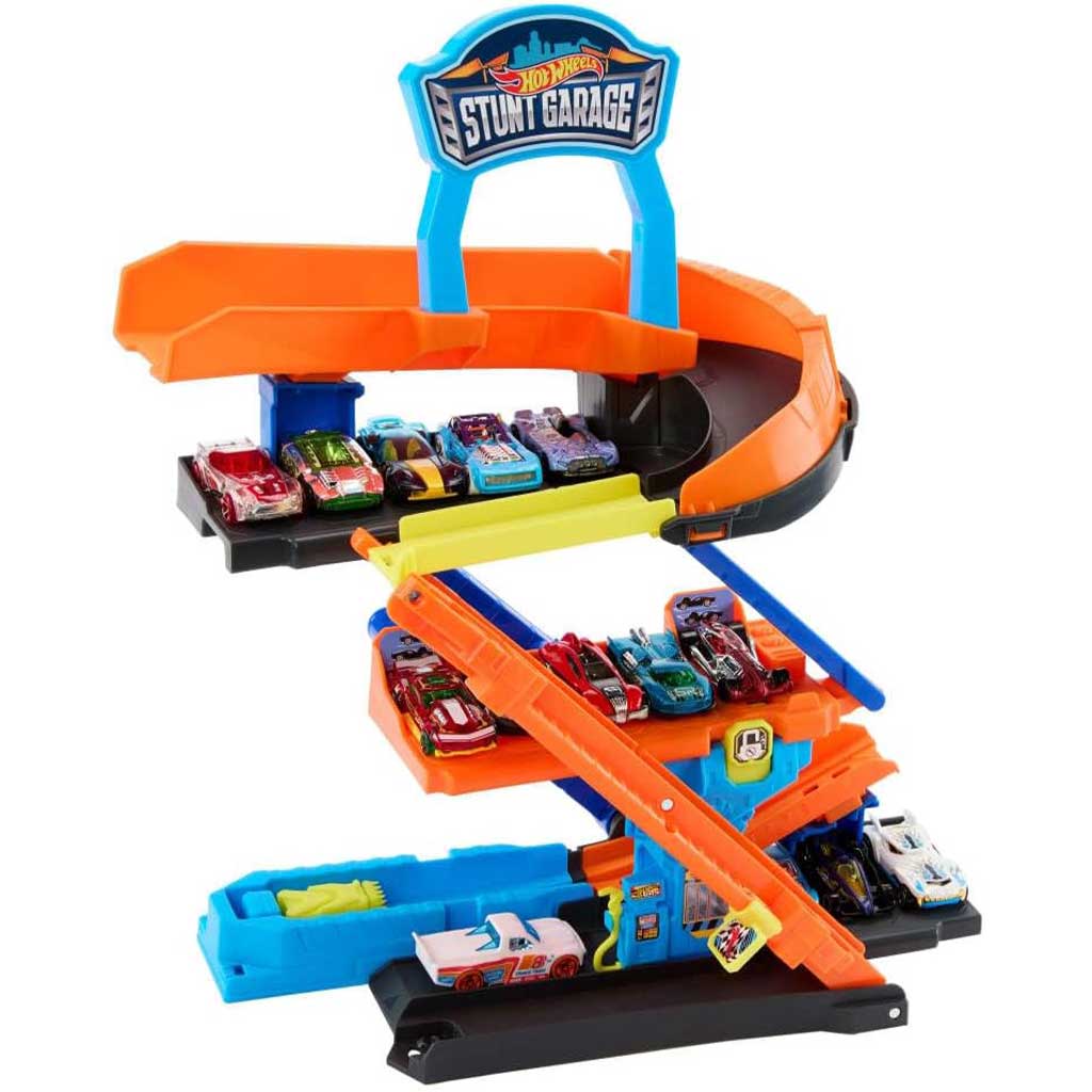 Hot Wheels: Каскадерски гараж комплект - Mattel изображение 3