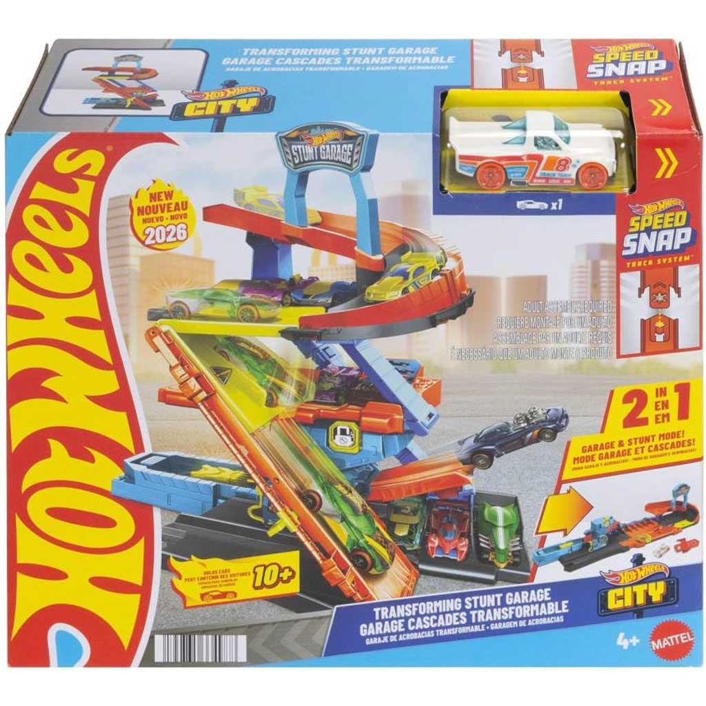 Hot Wheels: Каскадерски гараж комплект - Mattel изображение 1