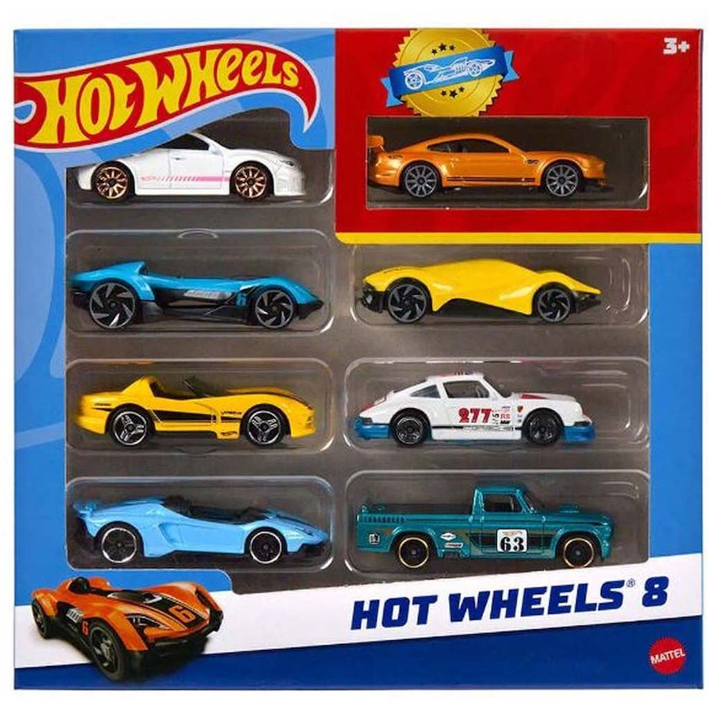 Hot Wheels количка 8бр. пакет - Mattel изображение 1
