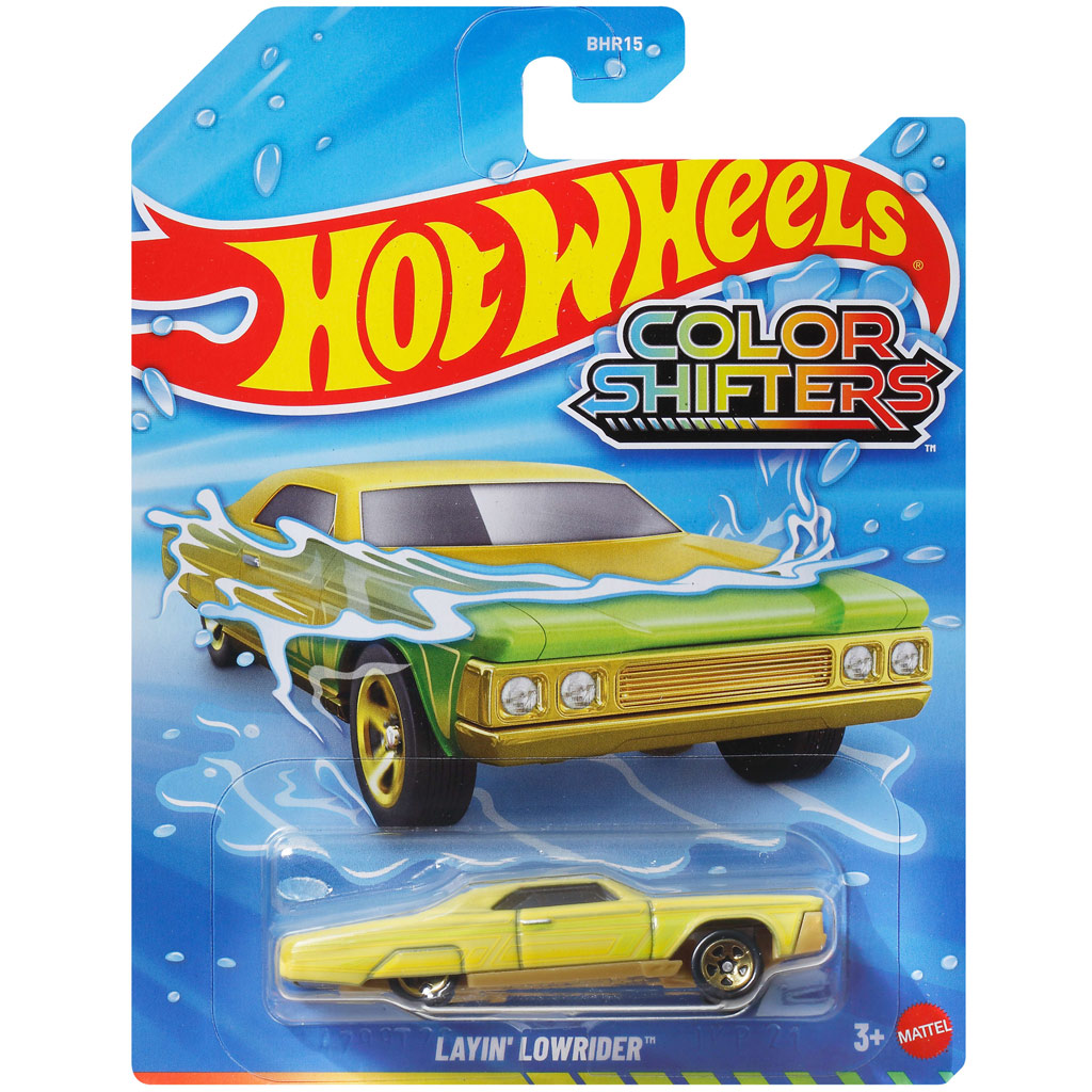 Hot Wheels: Layin' Lowrider цветен малък автомобил 1/64 - Mattel изображение 1