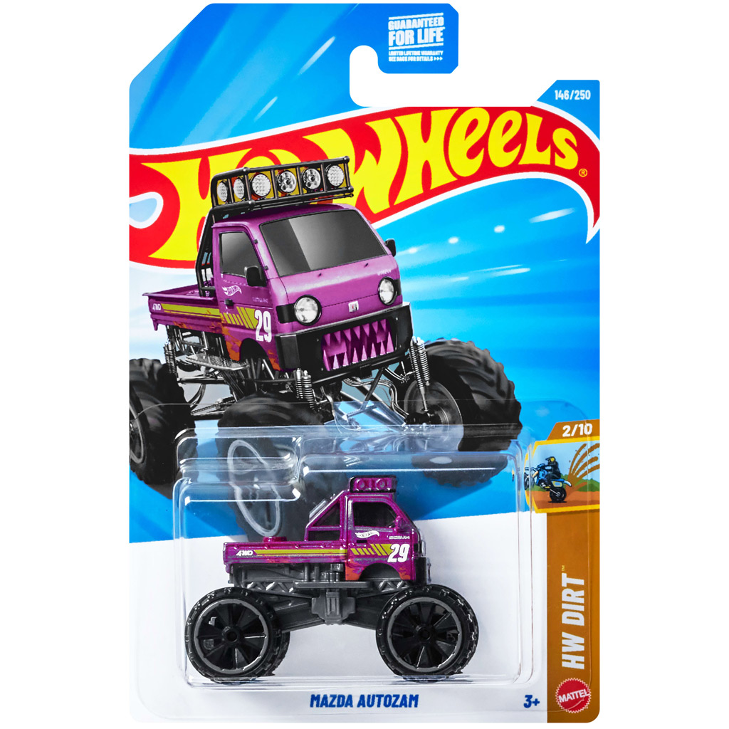 Hot Wheels: Mazda Autozam лилав автомобил 1/64 – Mattel изображение 1
