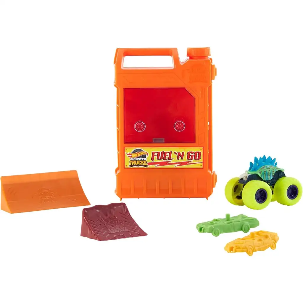 Hot Wheels Monster Trucks: Бензинова каничка комплект за игра - Mattel изображение 2