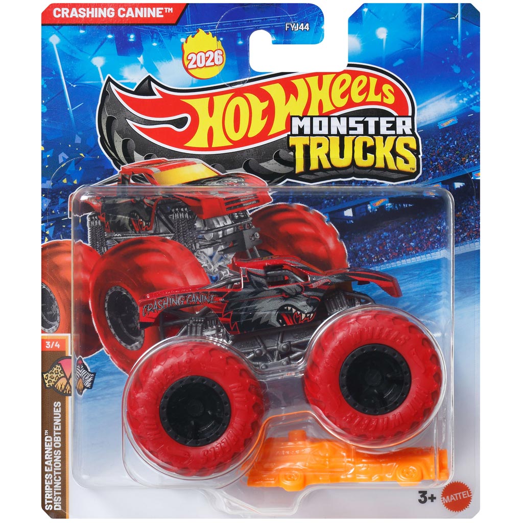 Hot Wheels Monster Trucks: Crashing Canine количка 1/64 – Mattel изображение 1