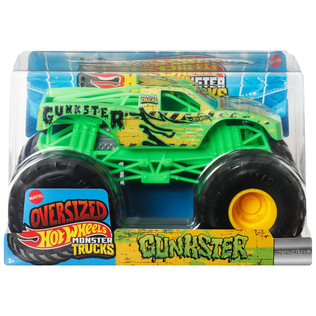 Hot Wheels Monster Trucks: Gunkster монстер автомобил 1/24 – Mattel изображение 1