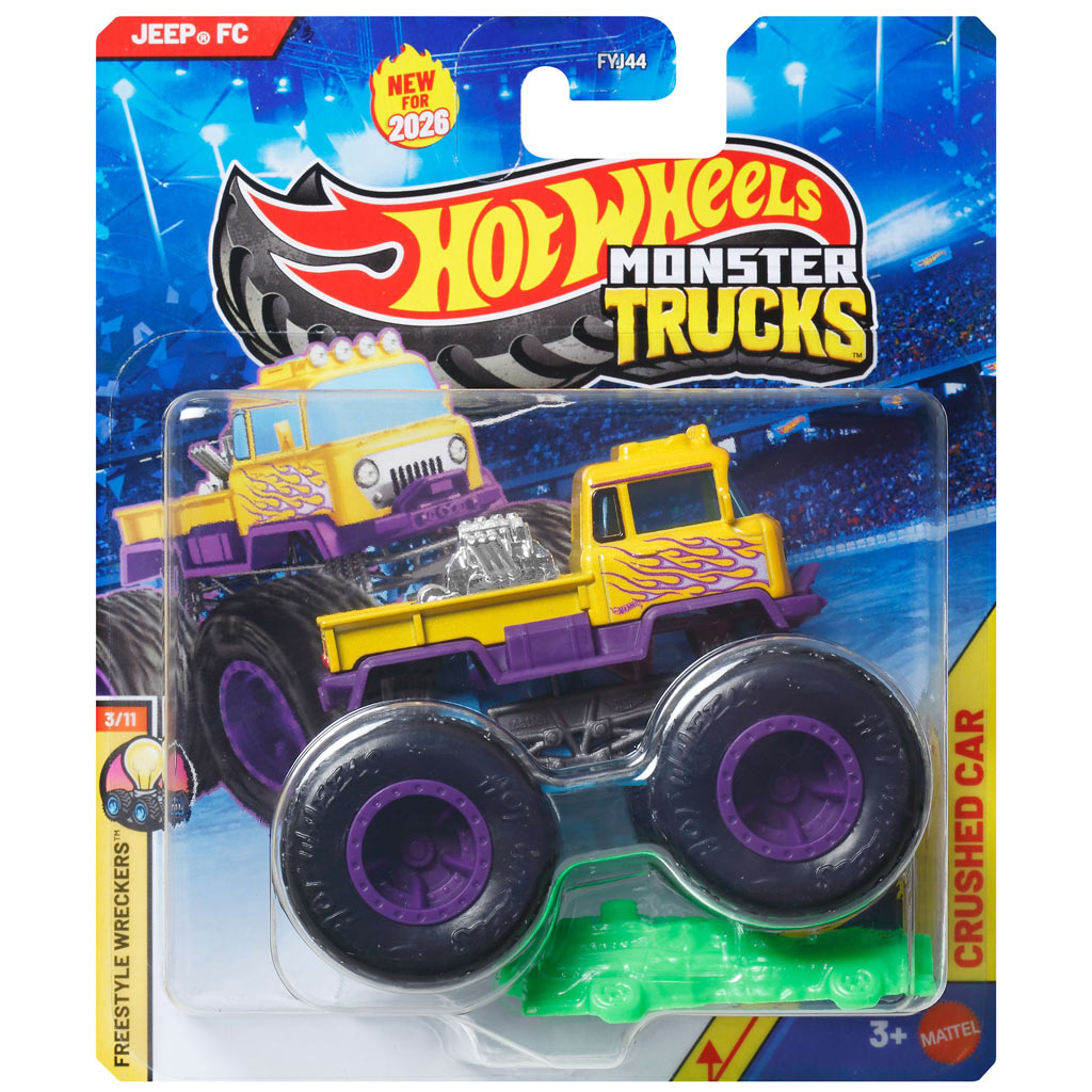 Hot Wheels Monster Trucks: Jeep FC монстер количка 1/64 - Mattel изображение 1