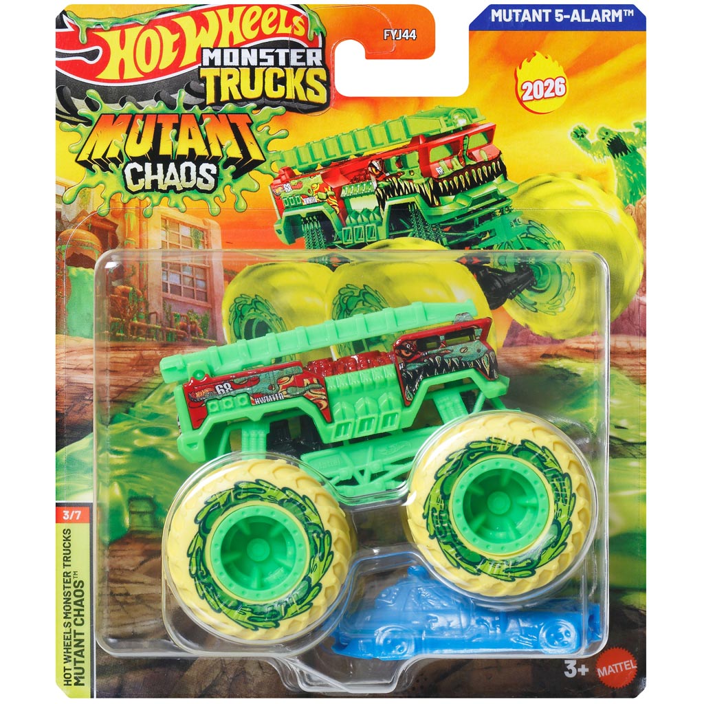 Hot Wheels Monster Trucks: Mutant 5-Alarm количка 1/64 – Mattel изображение 1