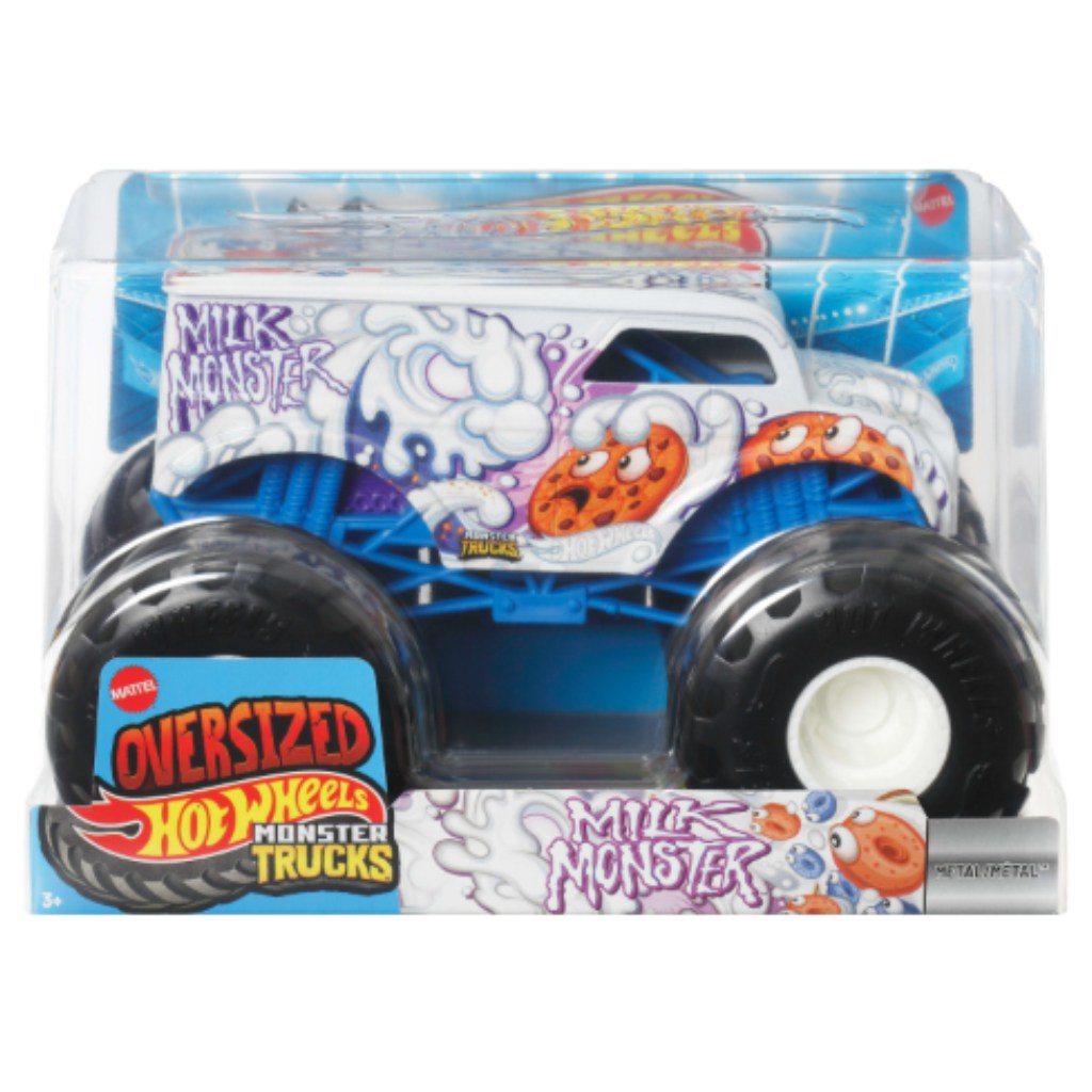 Hot Wheels Monster Trucks Oversized: Milk Monster 1/24 автомобилен модел – Mattel изображение 1