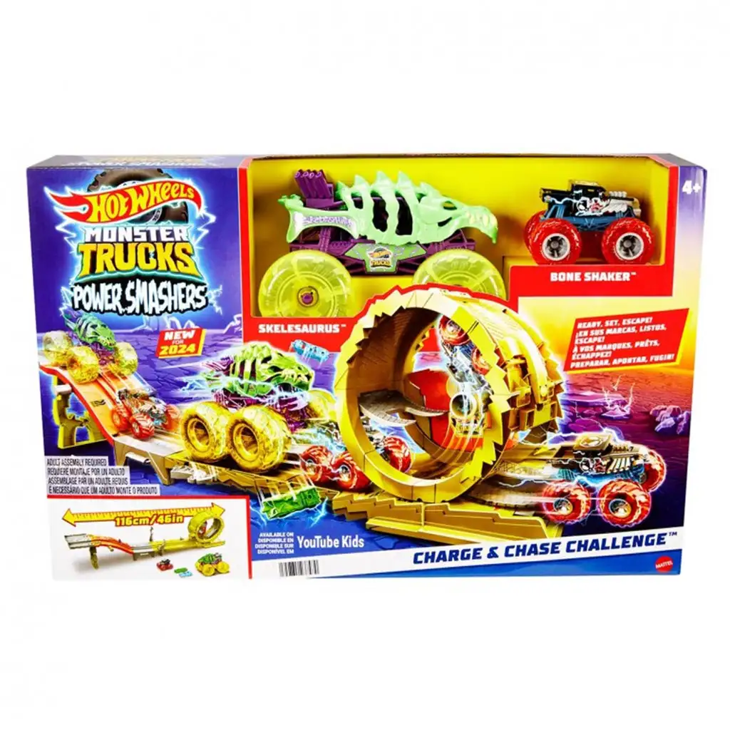 Hot Wheels Monster Trucks: Power Smasher Лов на писта - Mattel изображение 1