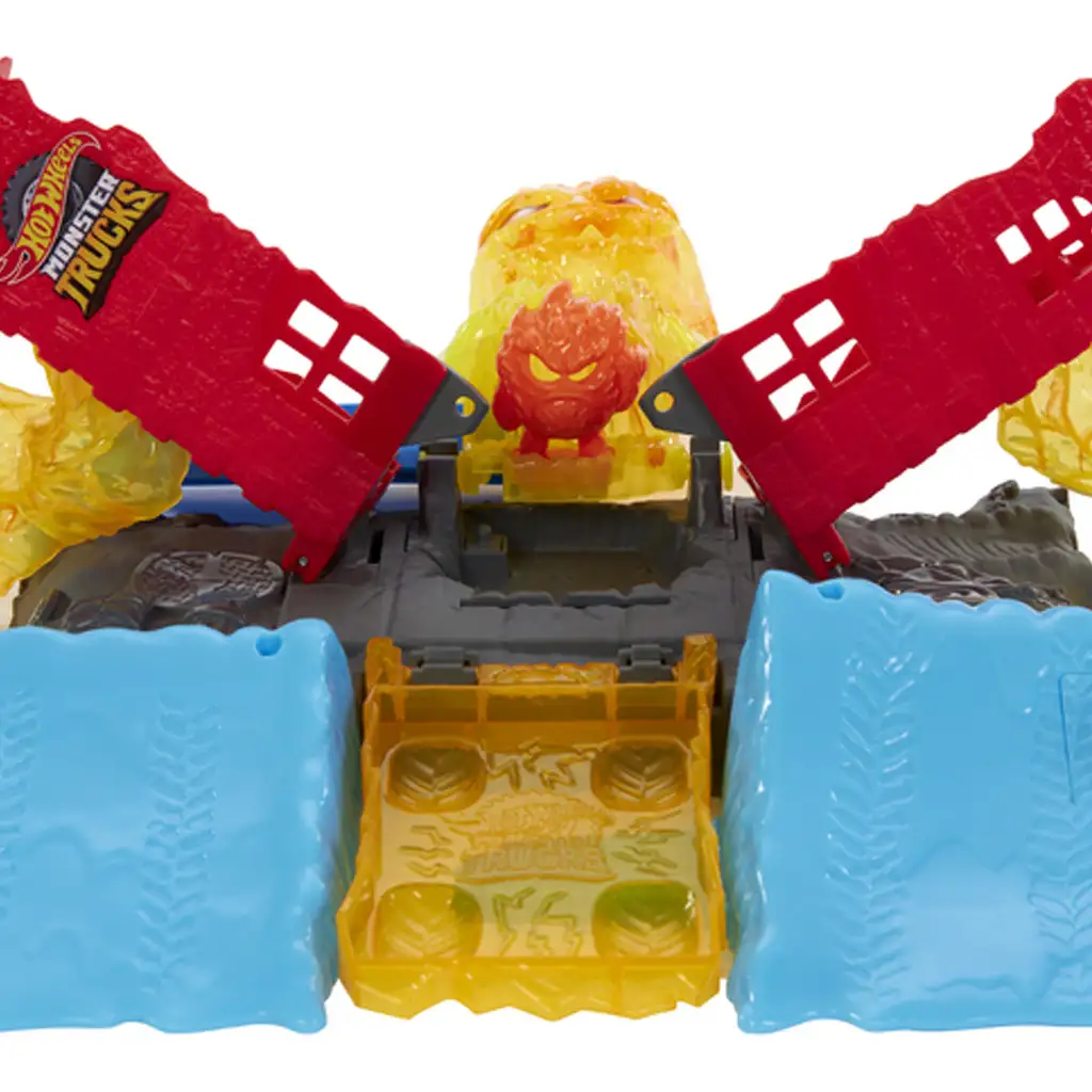 Hot Wheels: Monster Trucks Power Smashers огнен звяр писта - Mattel изображение 3