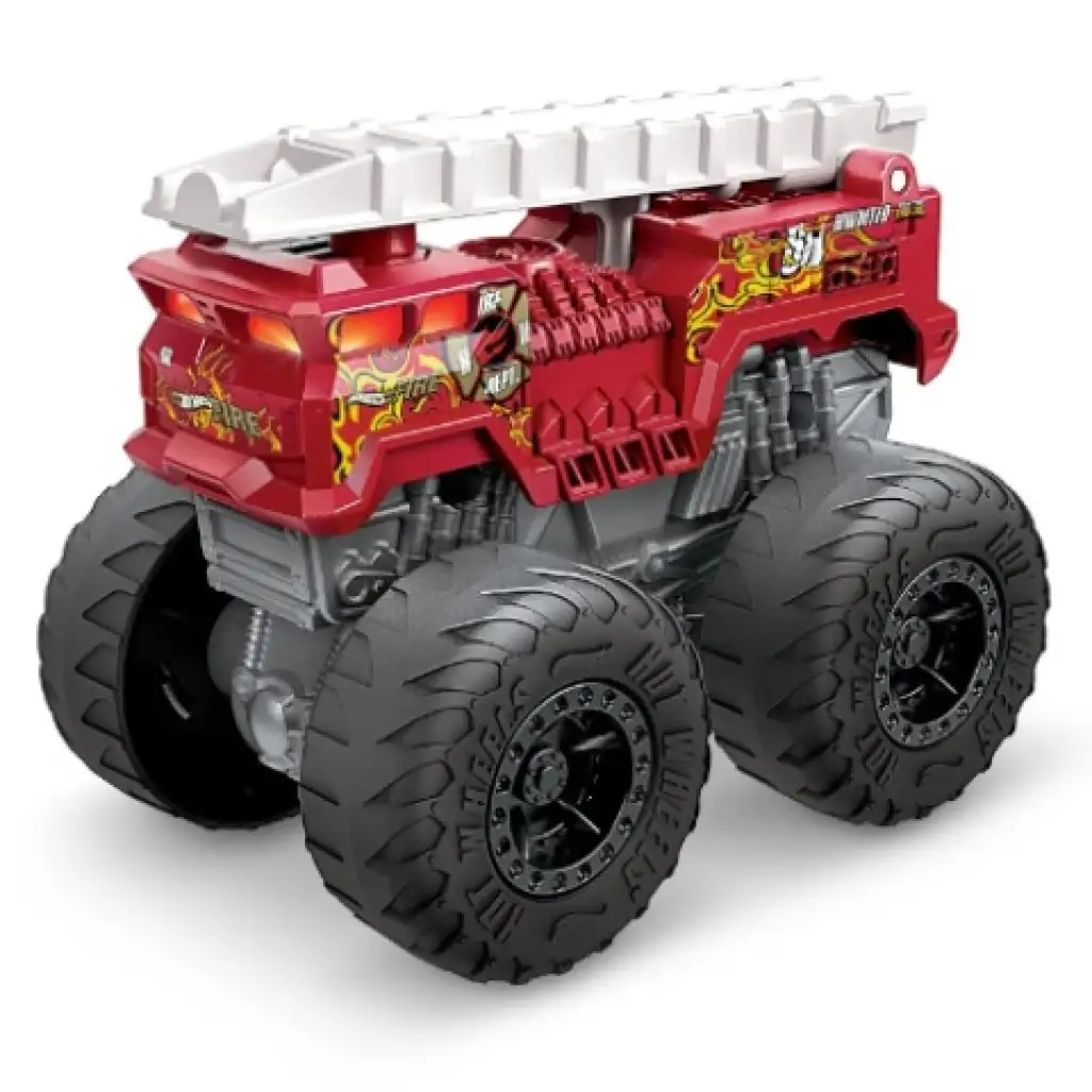 Hot Wheels Monster Trucks: Roarin' Wreckers малка кола с светлинни и звукови ефекти 1/43 - Mattel изображение 2