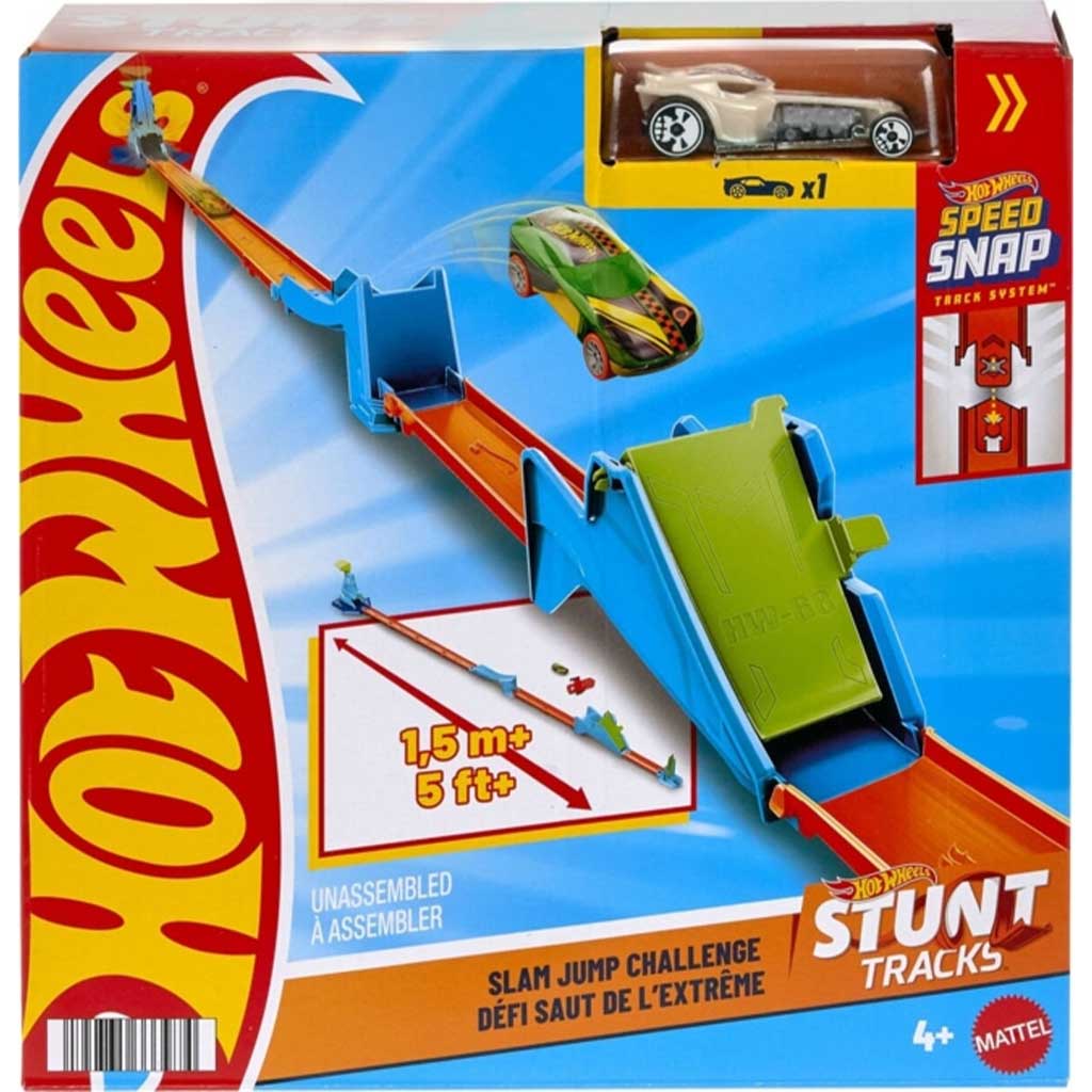Hot Wheels: Набор за каскадьори - Slam Jump Challenge - комплект играчки - Mattel изображение 1
