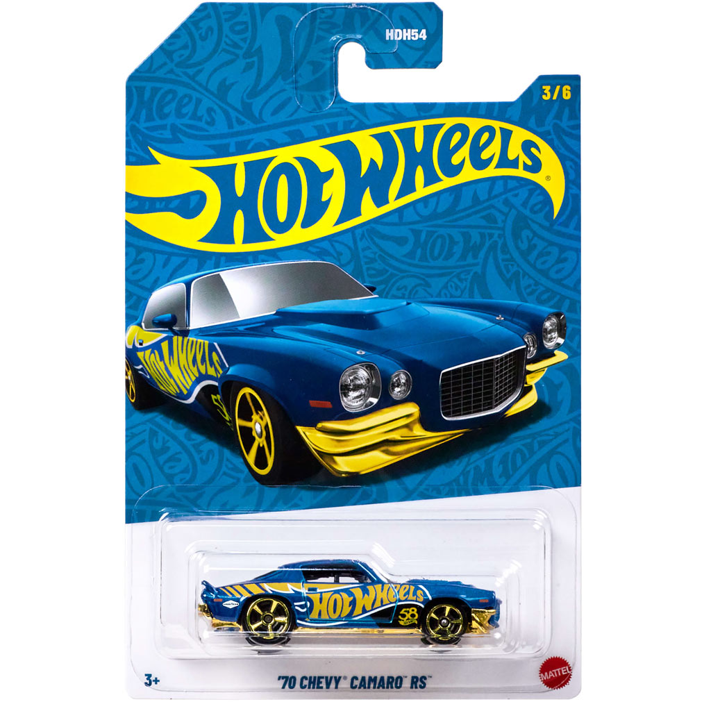 Hot Wheels Pearl & Chrome: '70 Chevy Camaro RS количка 1/64 - Mattel изображение 1