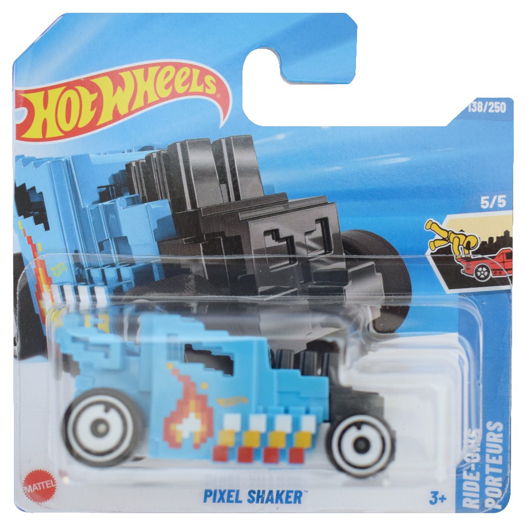 Hot Wheels: Pixel Shaker синьо малко автомобилче 1/64 - Mattel изображение 1