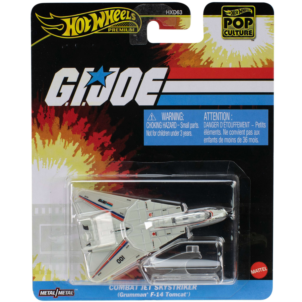 Hot Wheels: Поп Култура G.I. Joe Combat Jet Skystriker самолет 1/64 - Mattel изображение 1