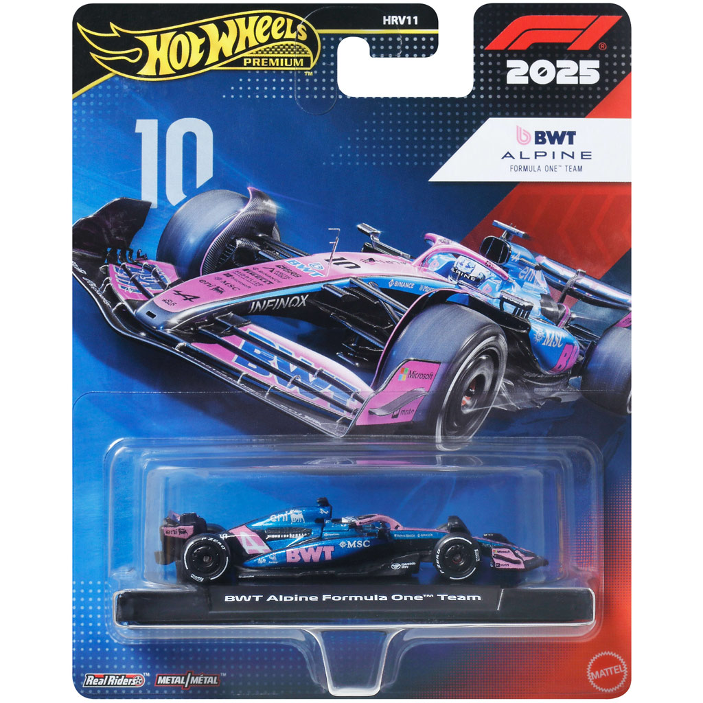 Hot Wheels Premium: BWT Alpine Formula One Team #10 количка 1/64 - Mattel изображение 1