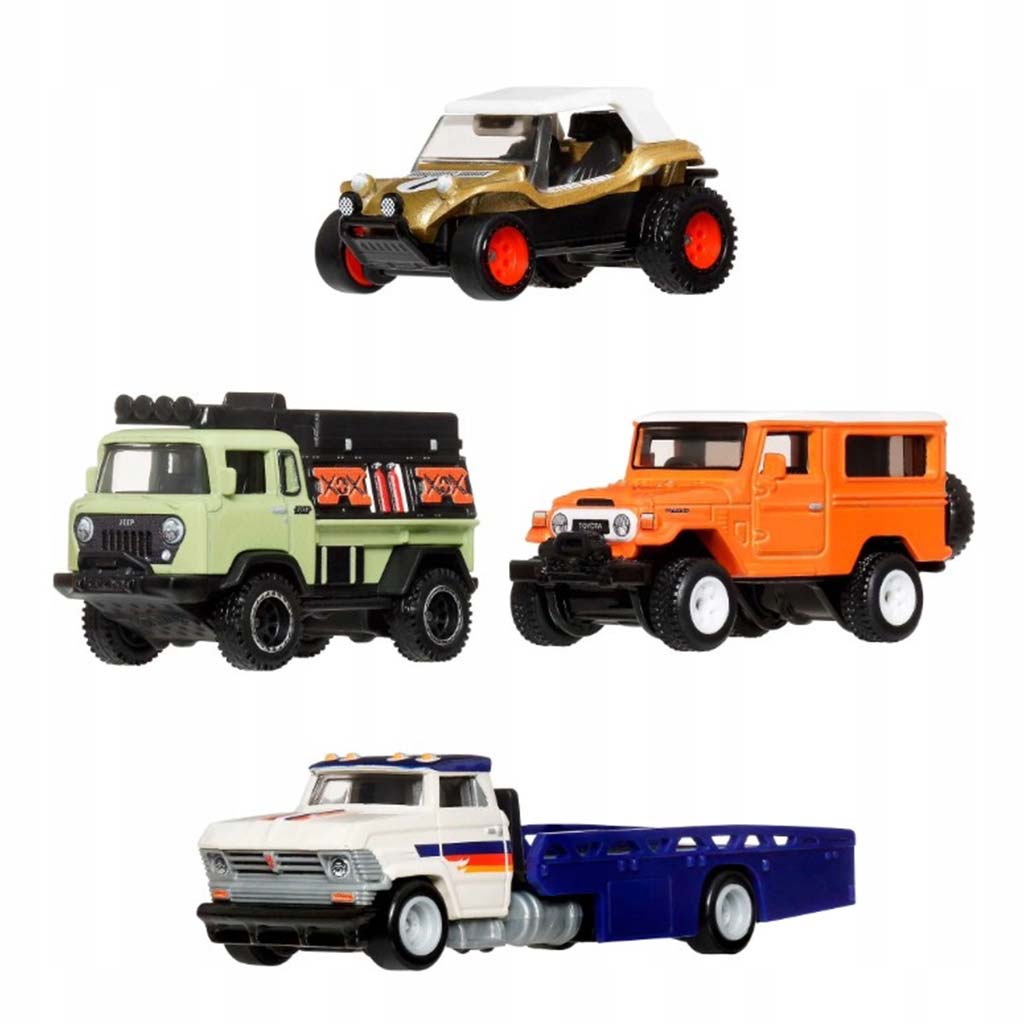 Hot Wheels: Премиум Екстремно Приключенско Автомобилче 4бр. пакет - Mattel изображение 2