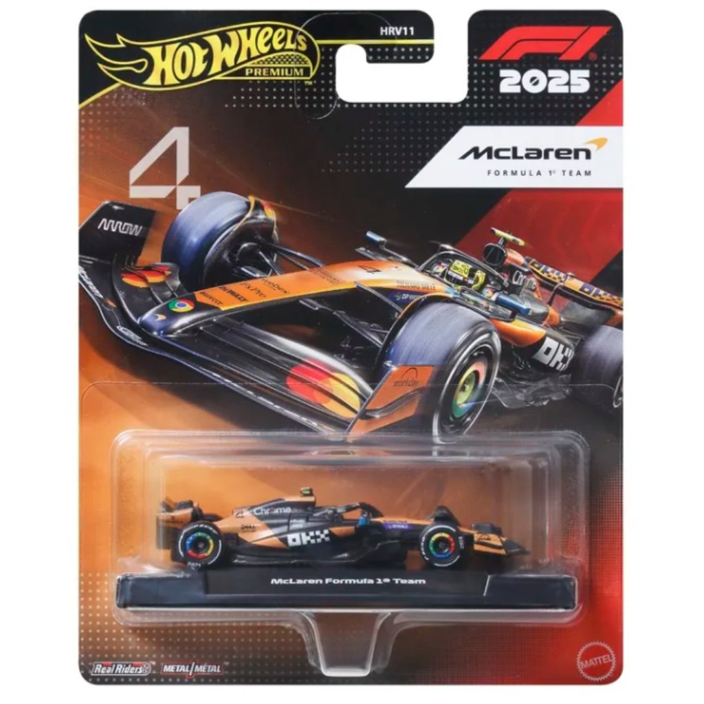 Hot Wheels Premium: McLaren Formula 1 отбор No.:4 количка 1/64 - Mattel изображение 1