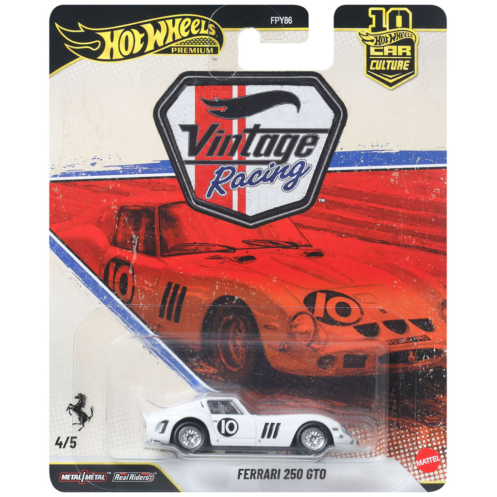 Hot Wheels Premium: Страхотно пътуване Ferrari 250 GTO количка 1/64 - Mattel изображение 1