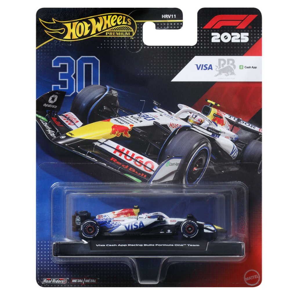 Hot Wheels Premium: Visa Cash App Racing Bulls Формула 1 екип No.:30 количка 1/64 - Mattel изображение 1