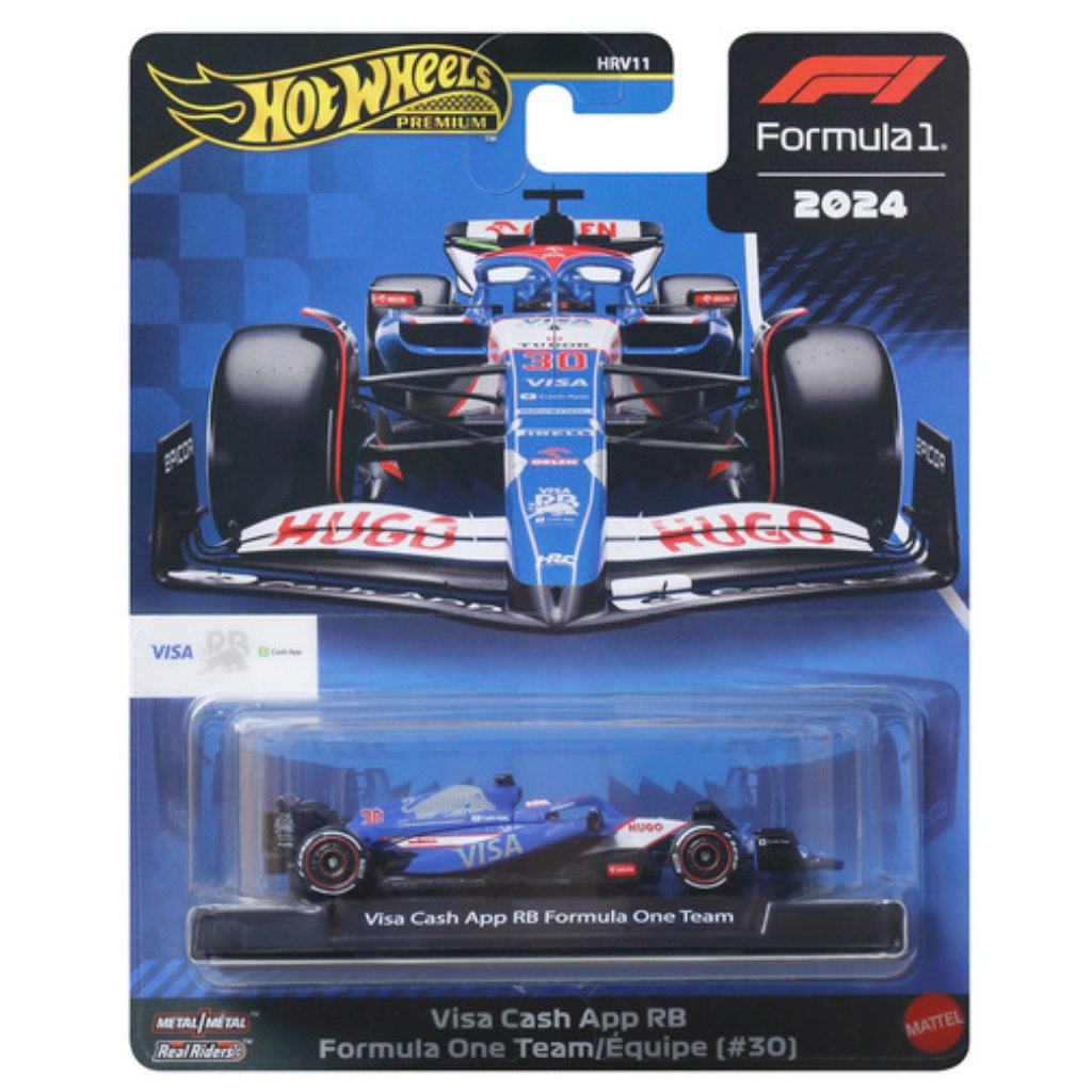 Hot Wheels Premium: Visa Cash App RB Formula 1 No.:30 малка кола 1/64 - Mattel изображение 1