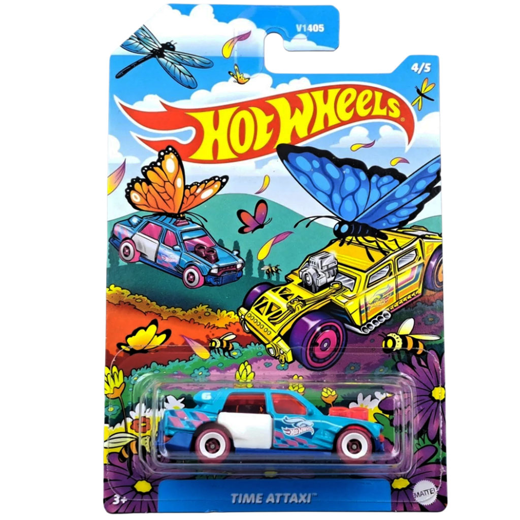 Hot Wheels Пролетна серия: Time Attaxi количка 1/64 - Mattel изображение 1