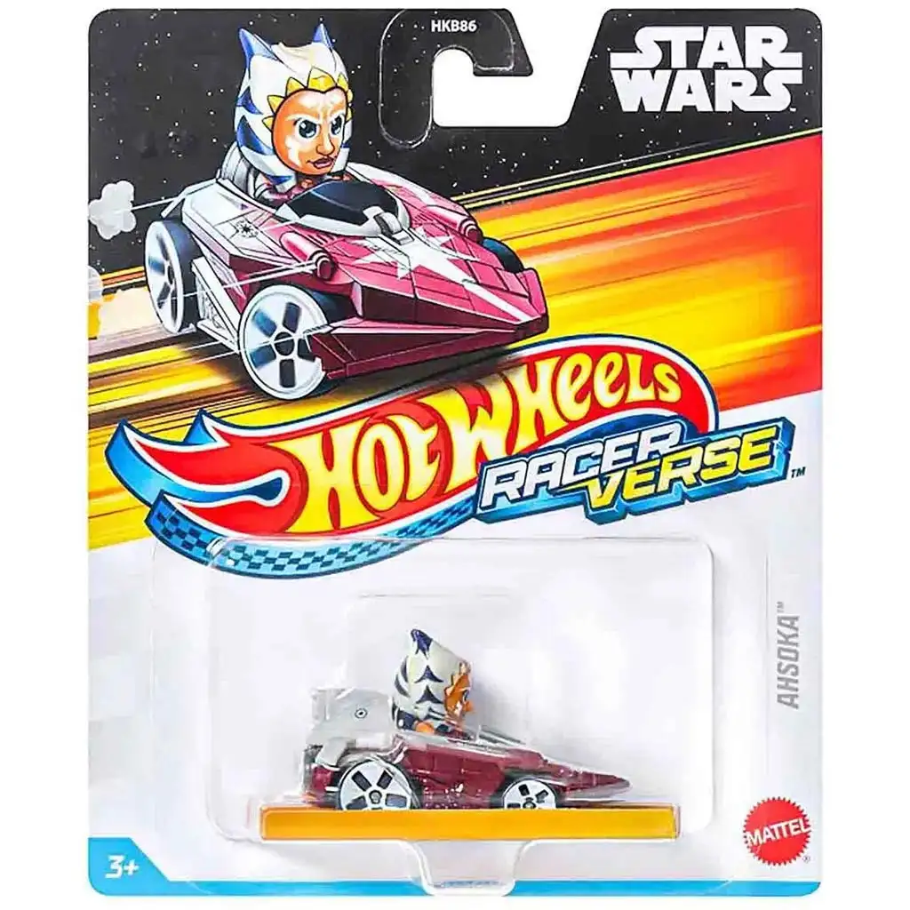 Hot Wheels: RacerVerse - Star Wars Ahsoka герой количка - Mattel изображение 1