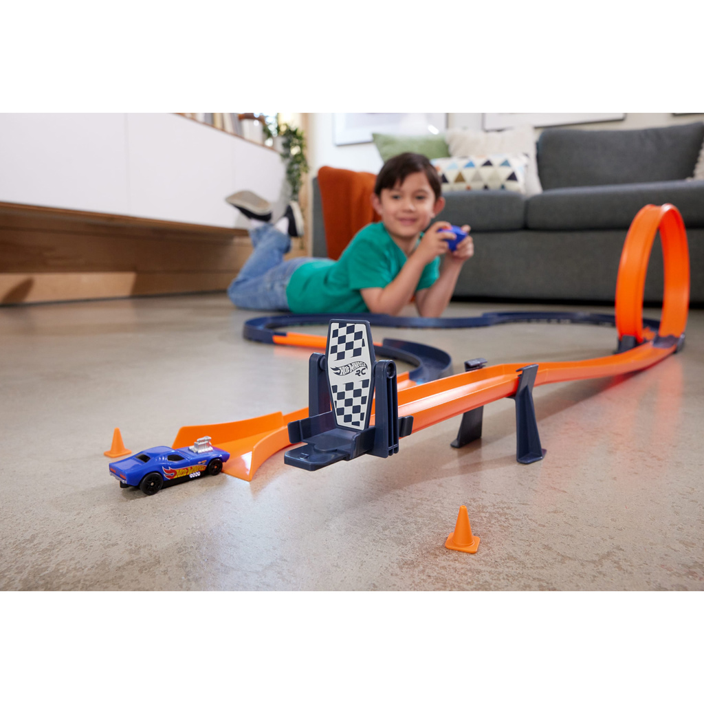 Hot Wheels: RC Speed Challenge дистанционно управление комплект за писта - Mattel изображение 2
