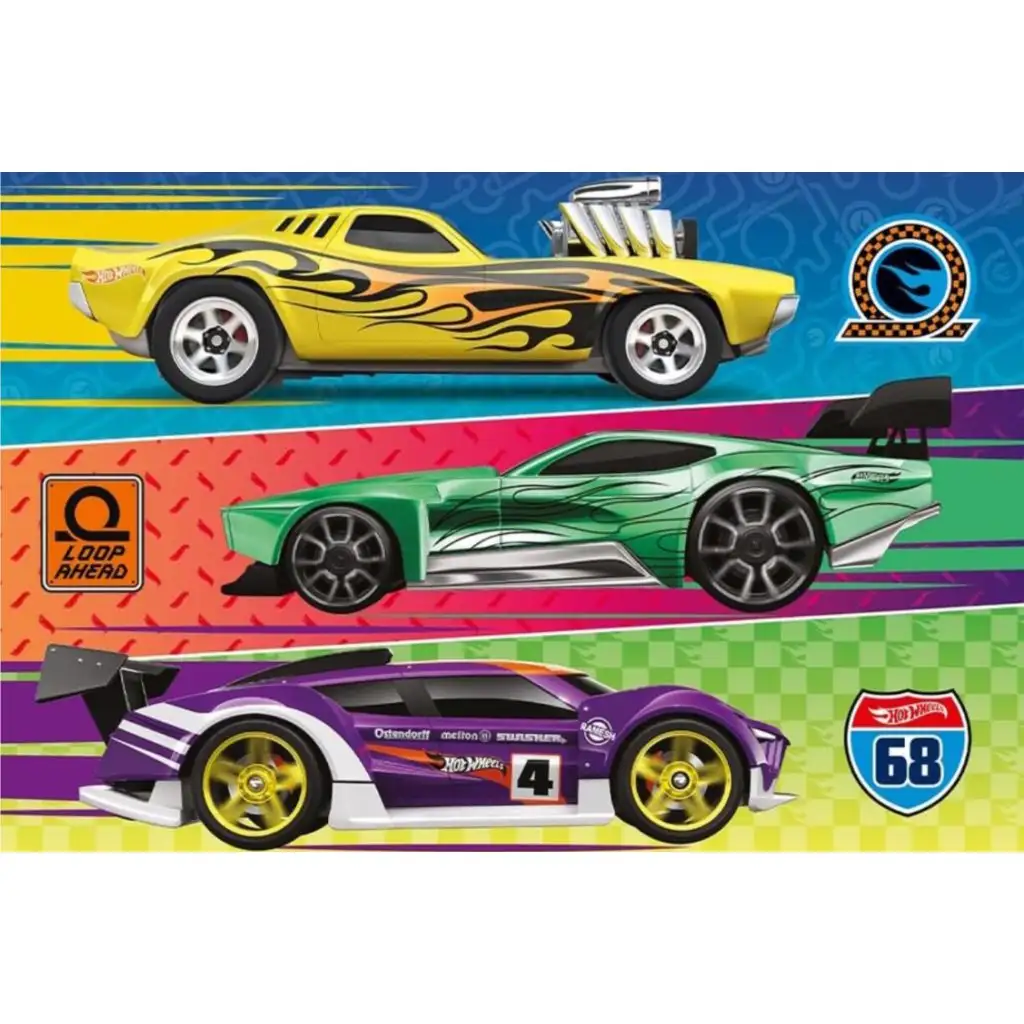 Hot Wheels състезание 60бр. пъзел - Trefl изображение 2