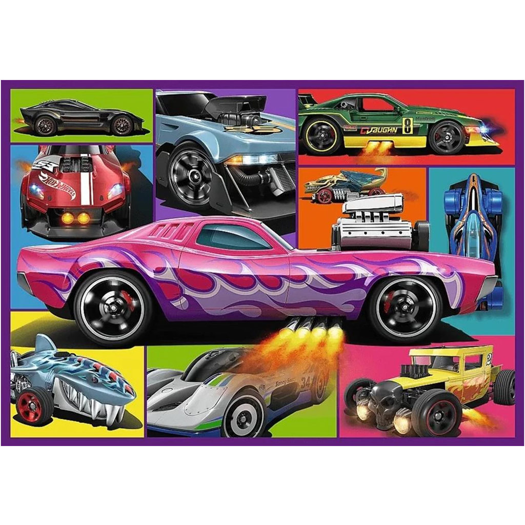Hot Wheels състезателни коли 4x250бр. пъзел - Trefl изображение 4