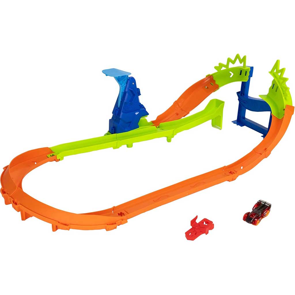 Hot Wheels: Шампионски трасета - Кругова надпревара с трамплин - Mattel изображение 2