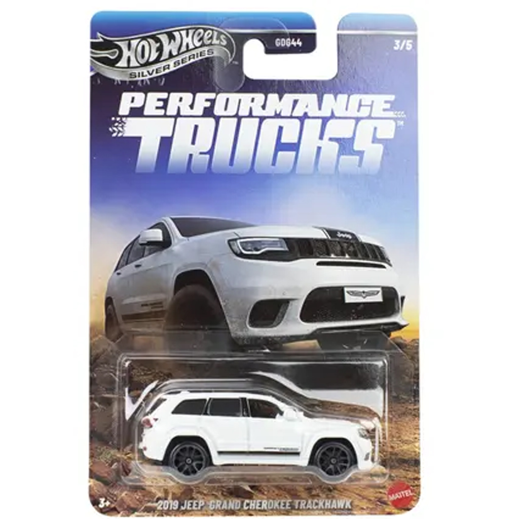 Hot Wheels Silver Series: 2019 Jeep Grand Cherokee Trackhawk количка 1/64 - Mattel изображение 1