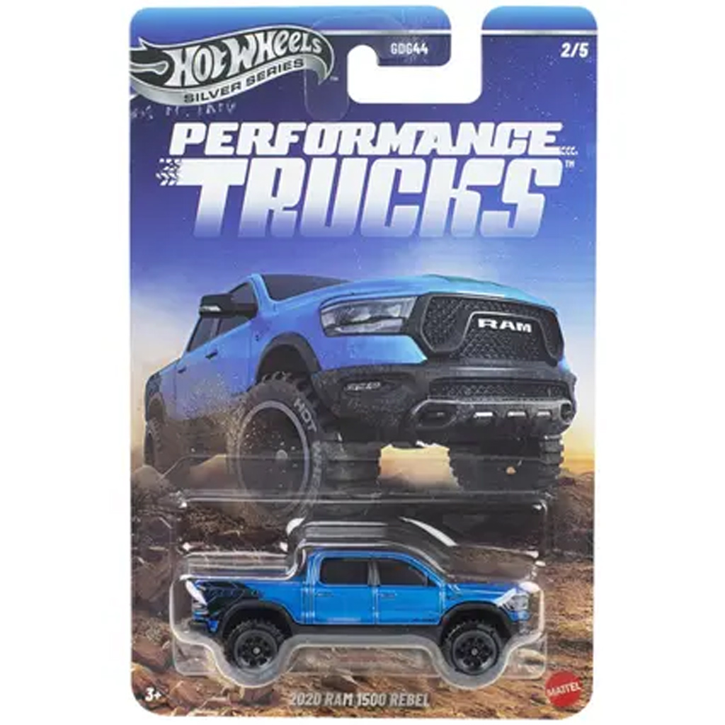Hot Wheels Silver Series: 2020 RAM 1500 Rebel количка 1/64 - Mattel изображение 1