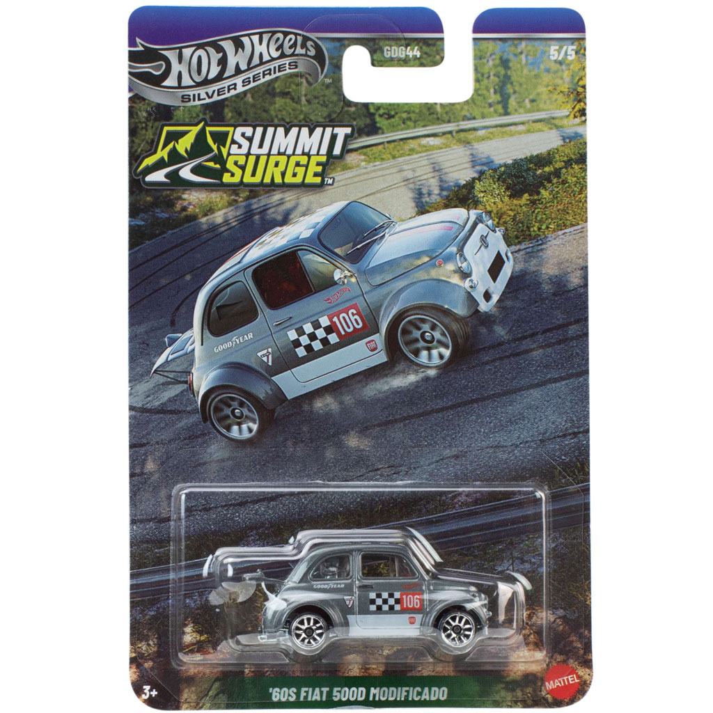 Hot Wheels Silver Series: '60S Fiat 500D Modificado количка 1/64 - Mattel изображение 1
