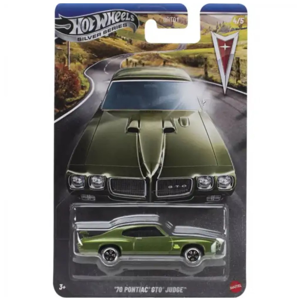 Hot Wheels Silver Series: ’70 Pontiac GTO малка кола 1/64 изображение 1