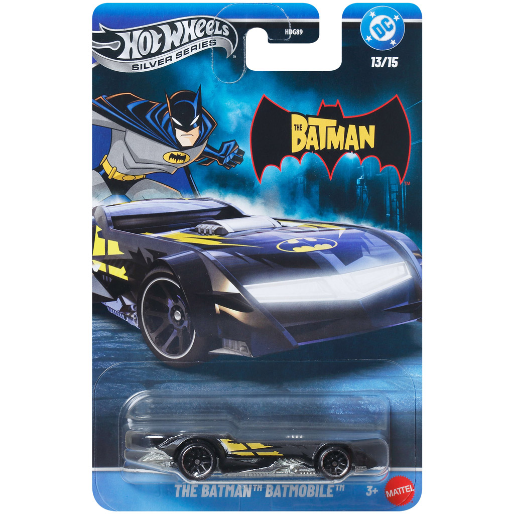 Hot Wheels Silver Series: Батман Батмобил малка кола 1/64 - Mattel изображение 1