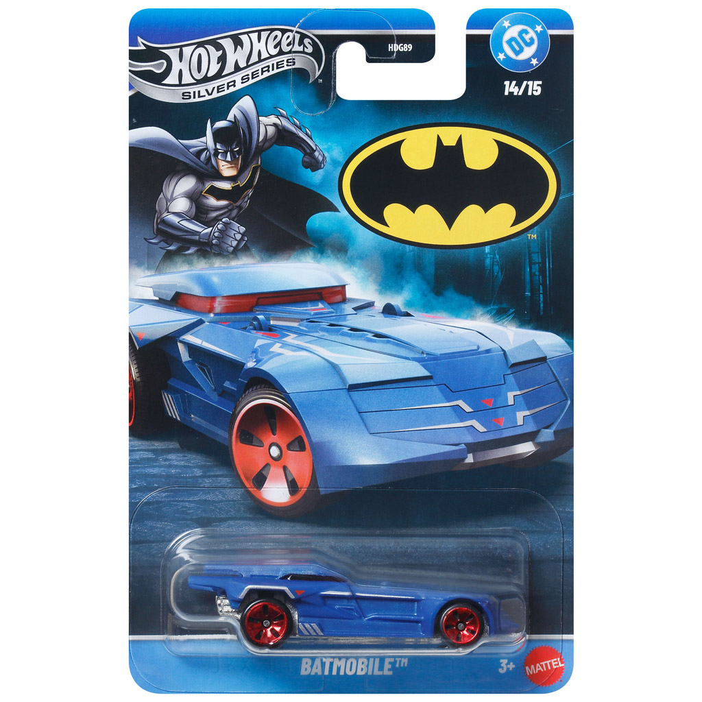 Hot Wheels Silver Series: Батмобил малка кола 1/64 - Mattel изображение 1