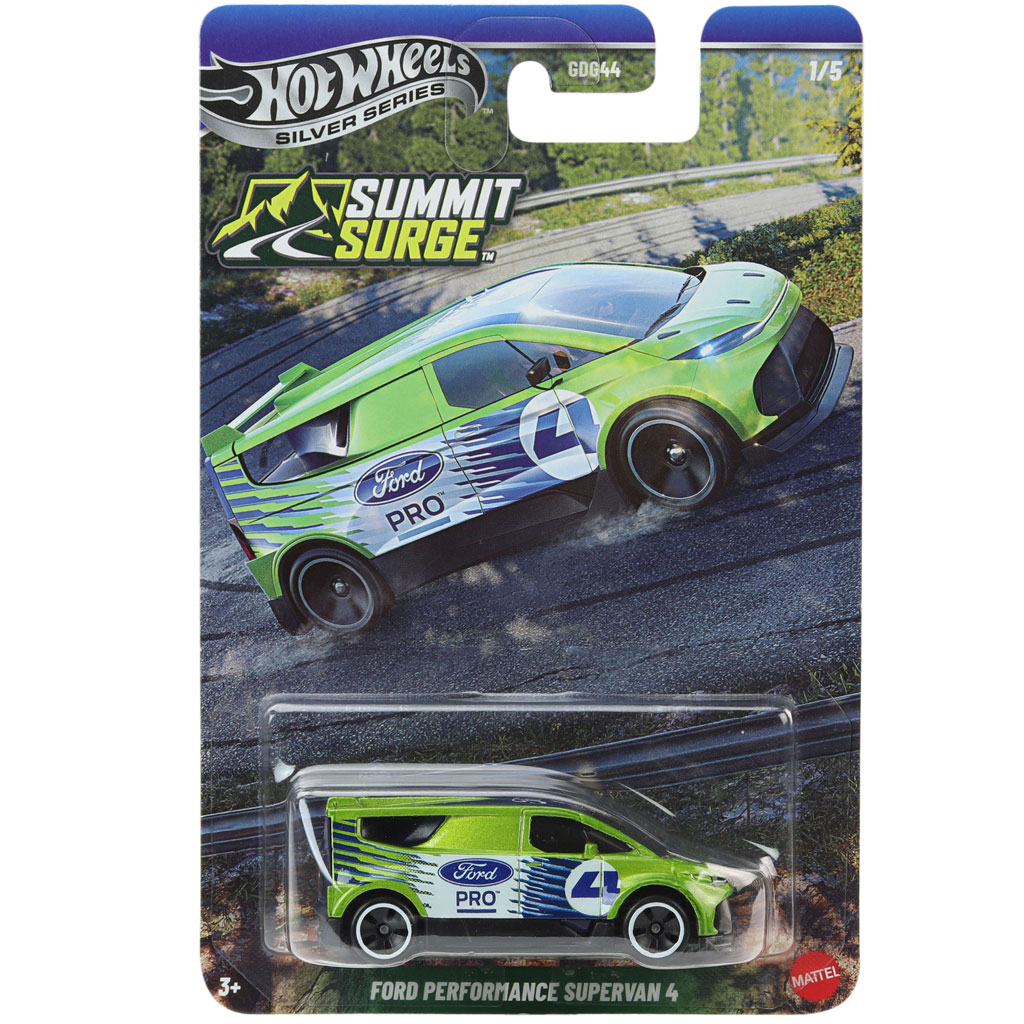 Hot Wheels Silver Series: Ford Performance Supervan 4 зелено количка 1/64 - Mattel изображение 1