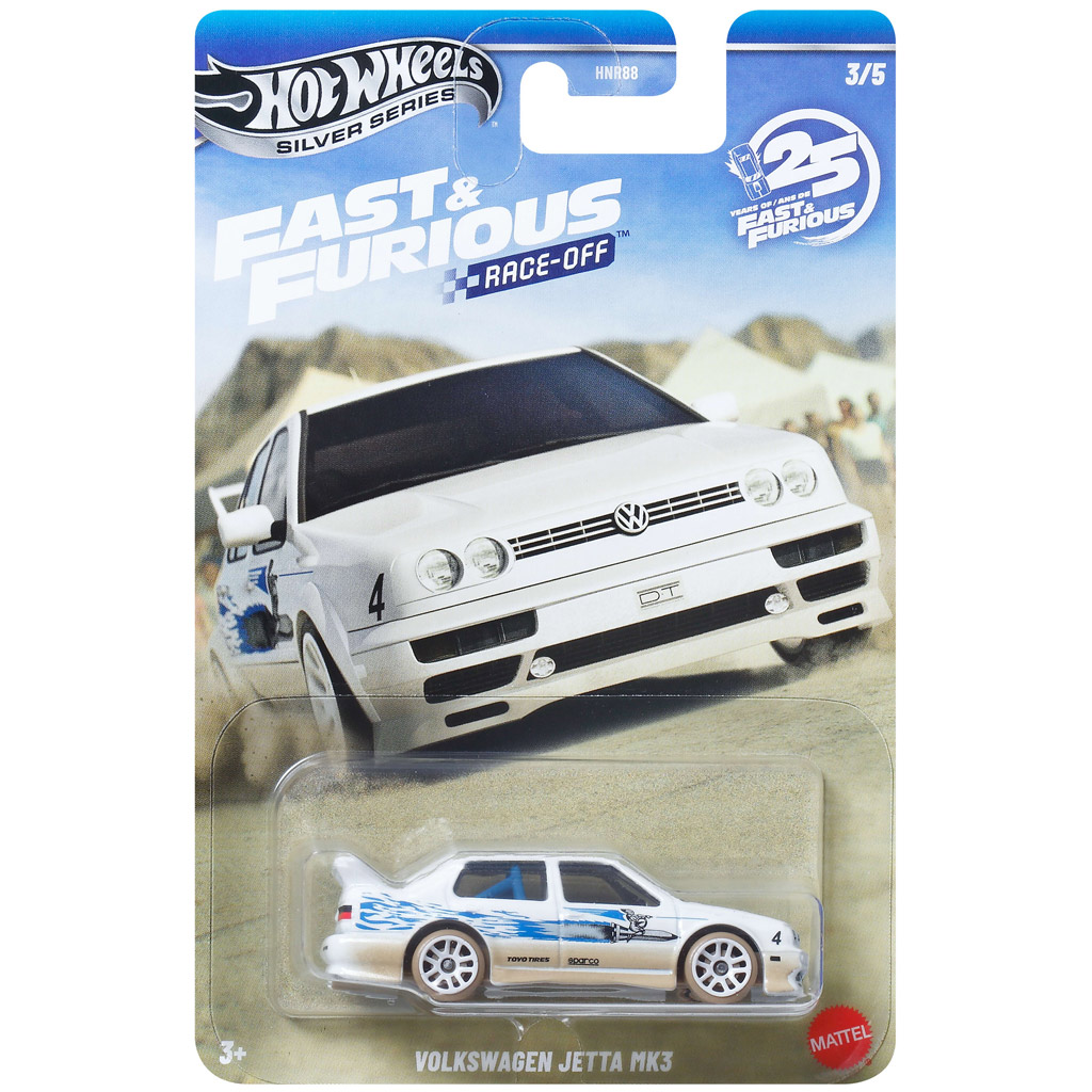 Hot Wheels Silver Series: Смъртоносна надпревара Volkswagen Jetta MK3 количка 1/64 - Mattel изображение 1