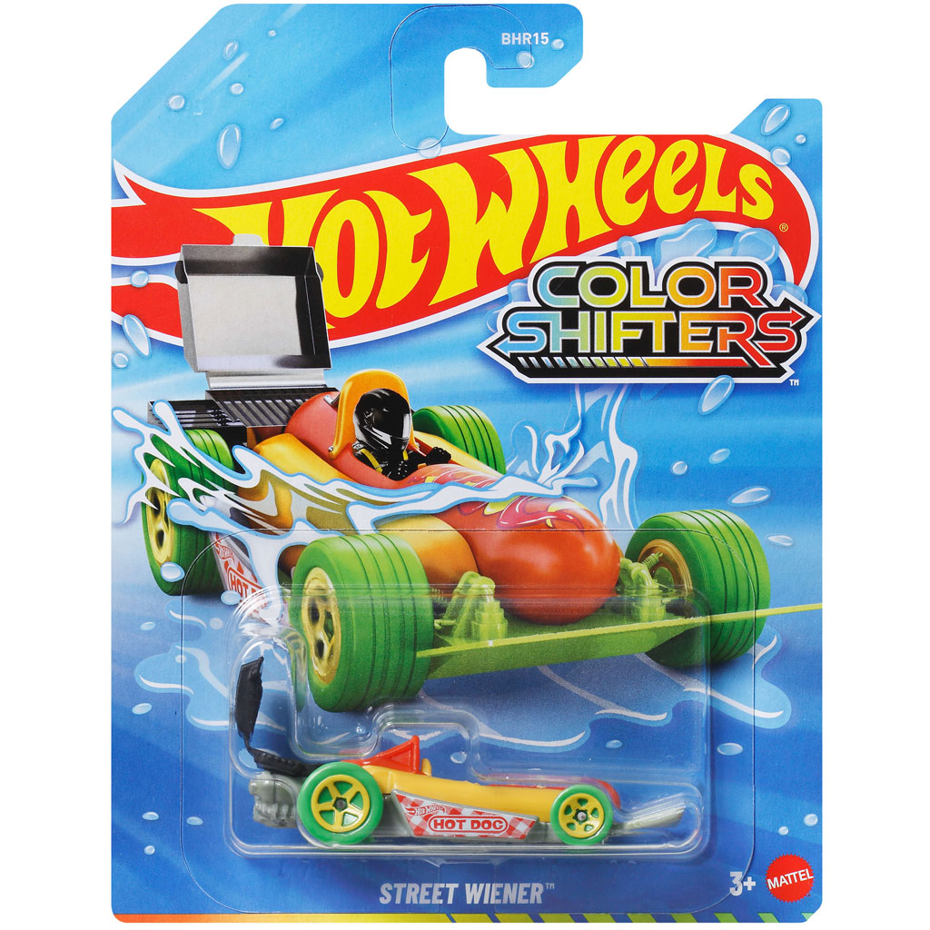 Hot Wheels: Street Wiener цветен малък автомобил 1/64 - Mattel изображение 1