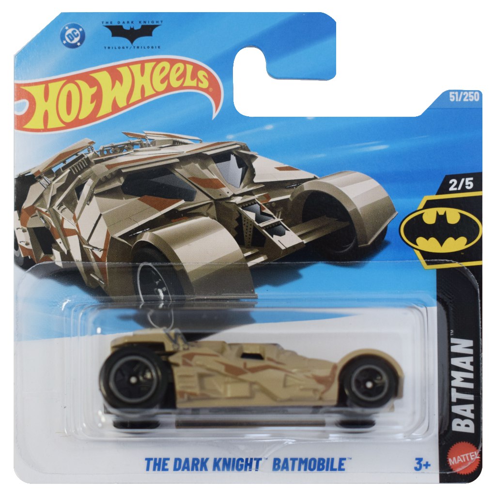 Hot Wheels: The Dark Knight Batmobile кафяво количка 1/64 - Mattel изображение 1