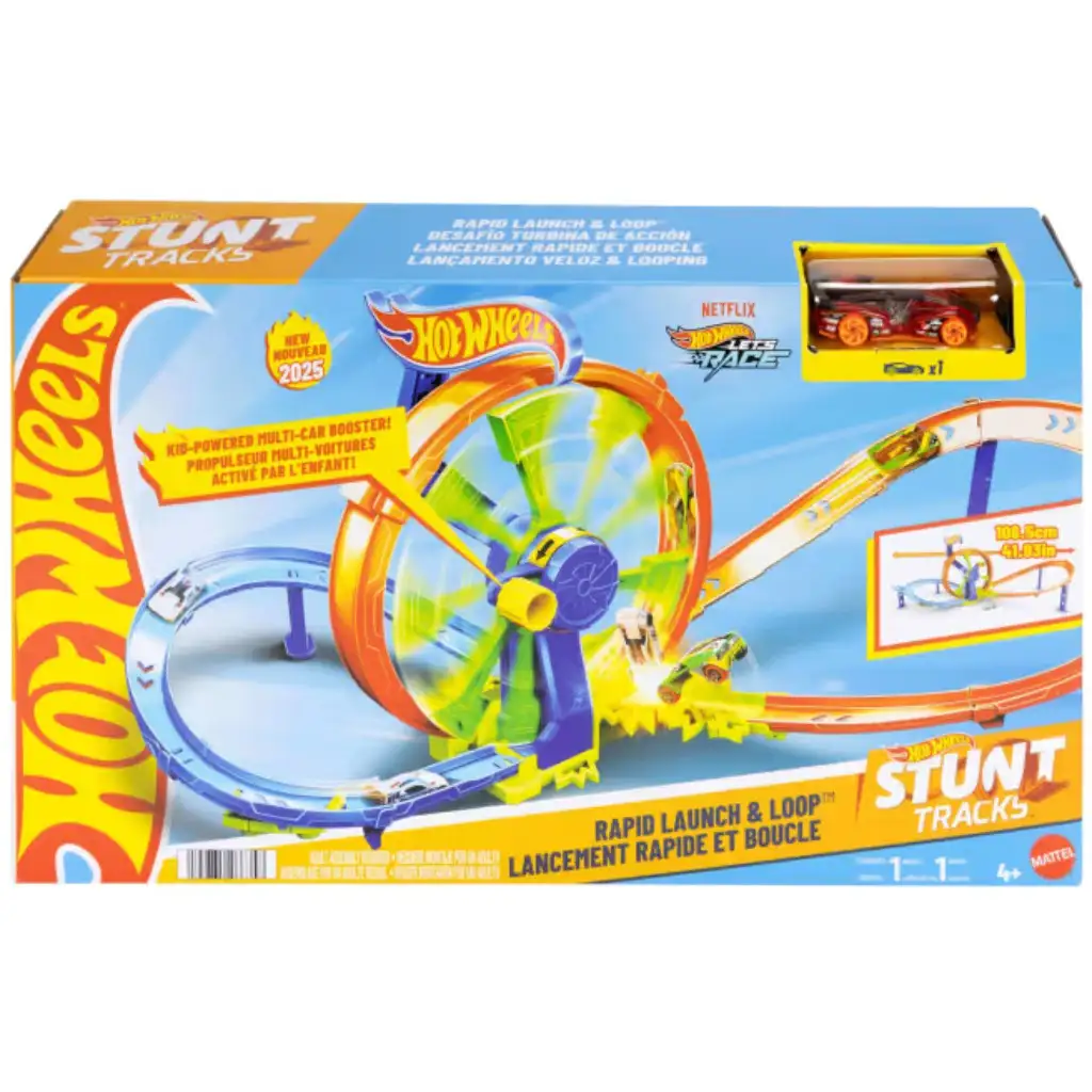 Hot Wheels: Удивителен турбиниран пистов комплект - Mattel изображение 1