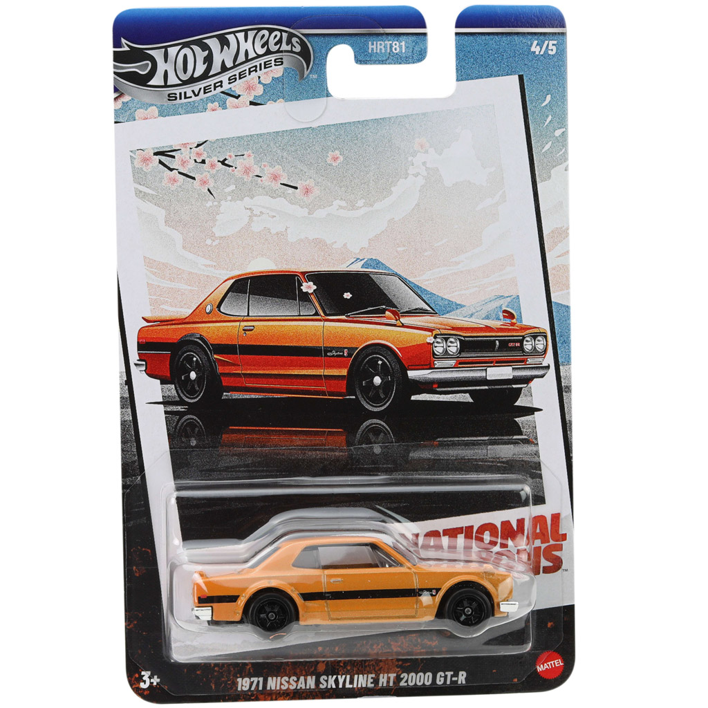 Hot Wheels: Винтидж 1971 Nissan Skyline HT 2000 GT-R количка 1/64 – Mattel изображение 1