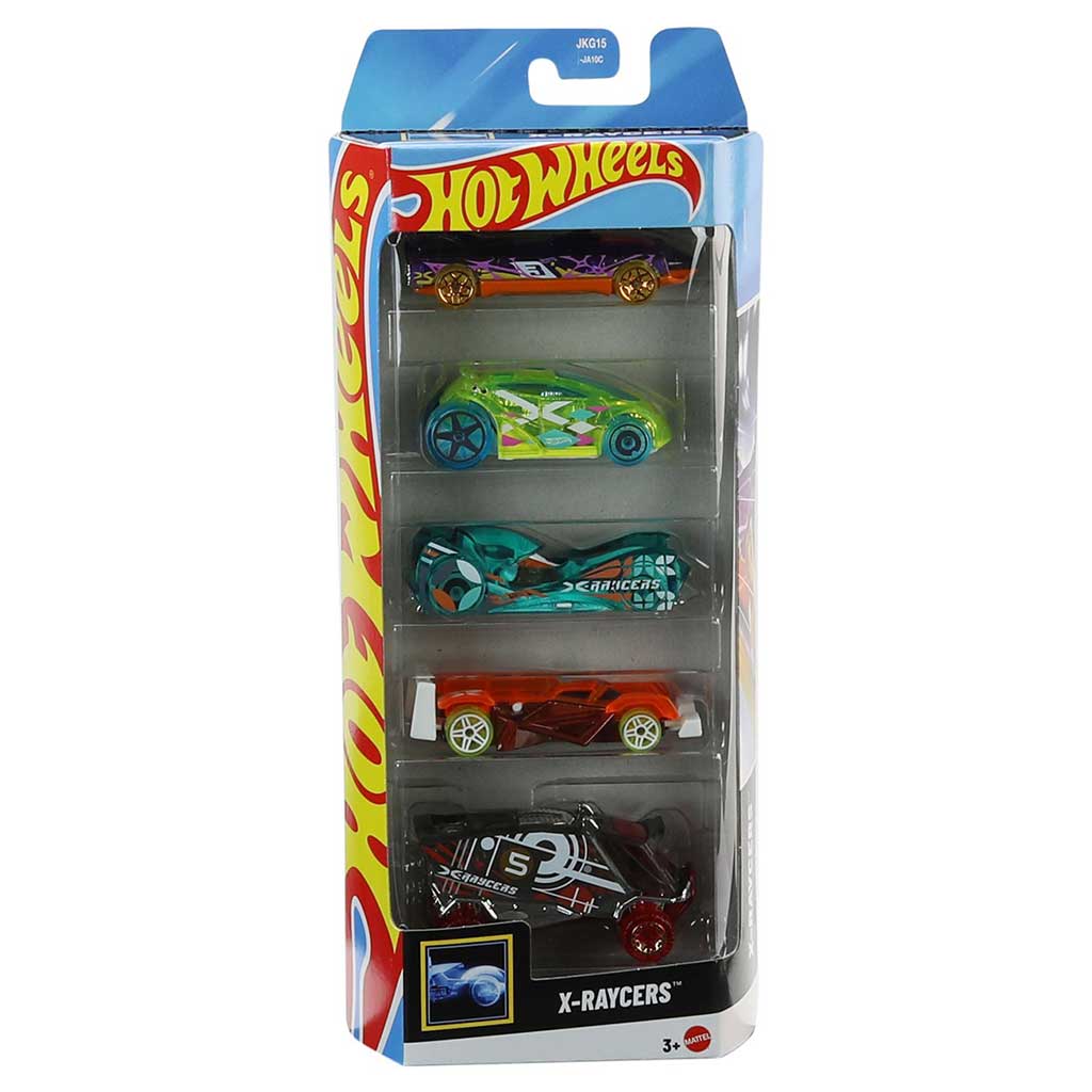 Hot Wheels X-Raycers комплект от 5 малки коли 1/64 – Mattel изображение 1